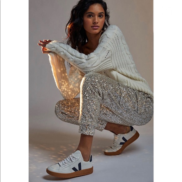 Anthropologie Pants - Anthropologie BB Dakota sequin jogger pants